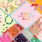 Incraftables Crackle Glass Beads 24 Colors 1100pcs 6mm Kit for Jewelry Making, Hair Accessories, Bracelets, & Crafts. Multicolor Lampwork Assorted Crafting Bead with Organizer Box for Kids & Adults